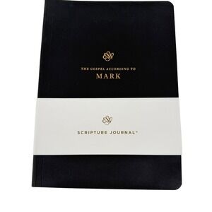 Crossway ESV Scripture Journal Gospel of Mark Paperback Black Gold Foil Bible